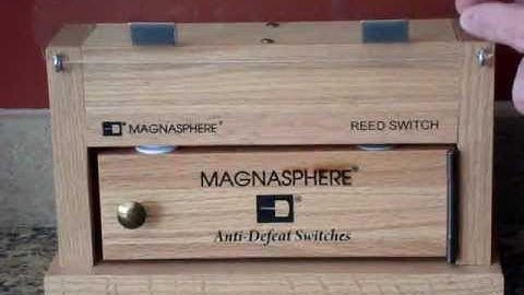 Magnasphere security door contact vs. reed switch