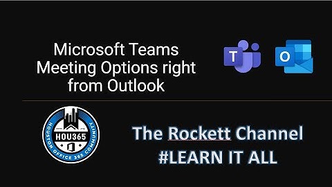Teams Meetings features in Outlook