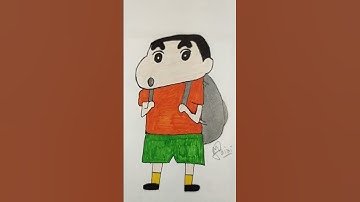 How to draw ShinChan step by step | Pencil sketch & colour Shin-Chan Nohara yo yo