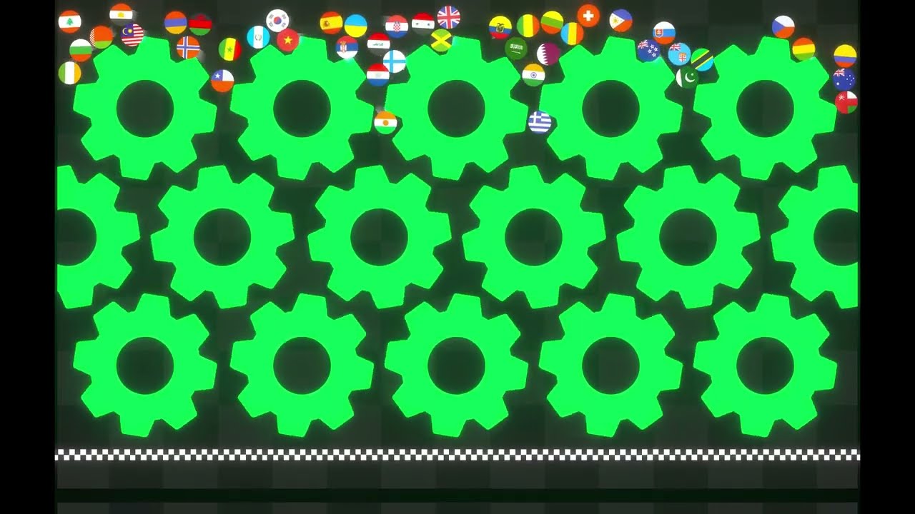 100 Country Marbles Elimination Race!