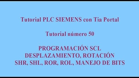 050- Programacion SCL 8. ROTACION Y MANEJO DE BITS con Factory IO