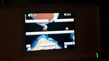 Custom Maze Level in New Super Mario Bros DS on DS.