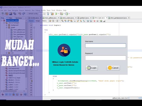 7. Belajar Anti Gagal ! Login dan Ubah Password dengan Java NetBeans