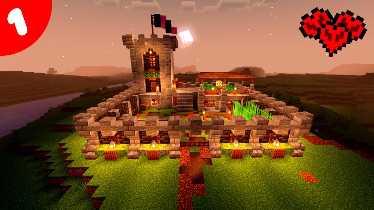The Perfect Base in Minecraft PE Hardcore 🙃 | Welcome to Hardcore 👀 ...
