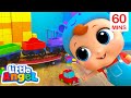 The color train song with baby john  little angel  moonbug kids  fun stories and colors