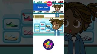 20. Shoe's store (English Dialogue) - Educational video for Kids #shorts