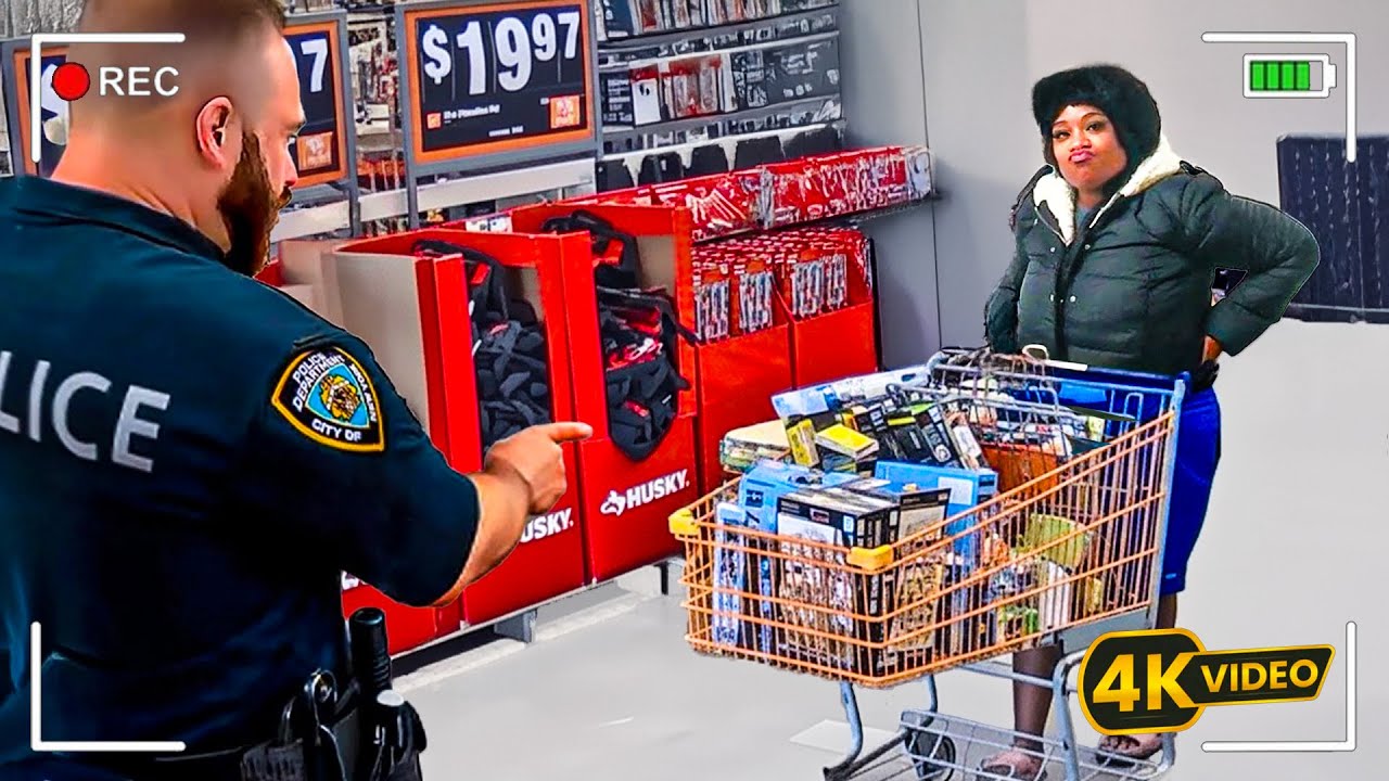 Cops Catch Woman Stealing Like This Is Just Shopping LIVE - YouTube