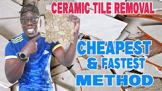 CHEAPEST WAY TO REMOVE FLOOR TILES & THIN-SET