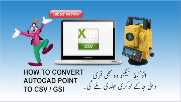 How to use autocad coordinates point csv & gsi New Dec. 2017