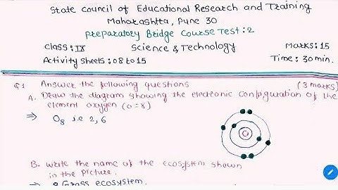 #sascienceacademy 9th | Bridge Course | Science and Technology | Test No. 2