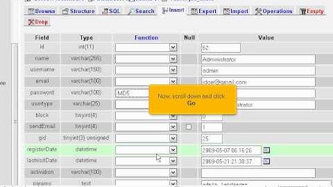 How to reset your Joomla admin password using phpMyAdmin - Joomla Tutorials