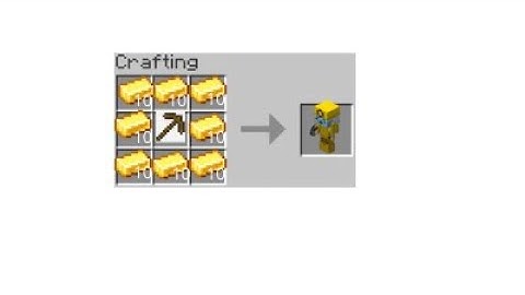 How to Craft a Gold Minion Buddy (SkyBlock)