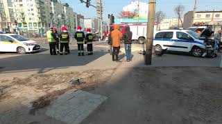 Сегодня во Вроцлаве столкнулись два авто