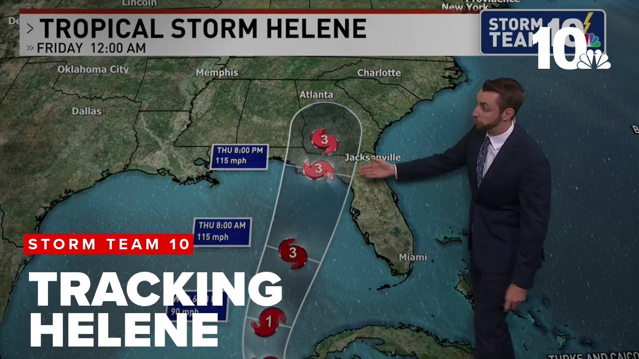 Tropical Storm Helene forms, threatens Florida Gulf Coast - YouTube