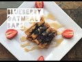 Healthy Low Fat Oatmeal Bar Recipe | How To Make Low Calorie Oatmeal Blueberry Breakfast Bars