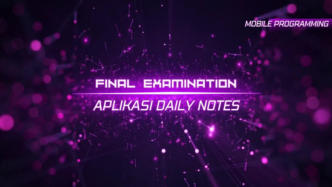 Final Examination Mobile Programming - YouTube