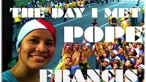 The day I met Pope Francis - World Youth Day 2013