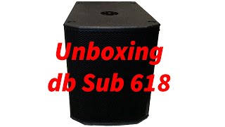 db technologies Sub 618 unboxing Subwoofer 18 Zoll Active Subwoofer