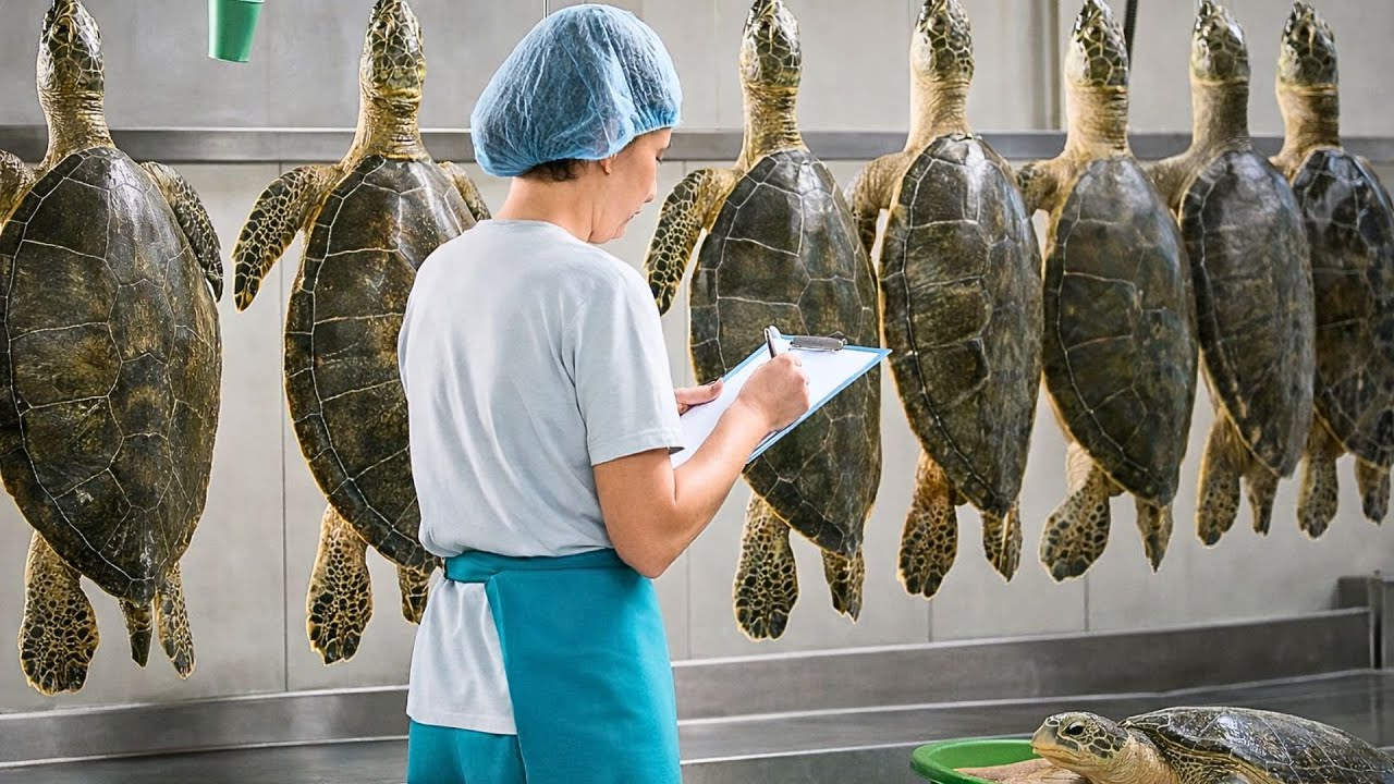 How Millions of Softshell Turtles Are Raised for Eggs and Meat | Modern Factory Farming Process