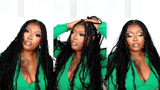 TANGLE FREE QUICK AND EASY BOHO BOX BRAID WIG IN MINUTES FT. JALIZA