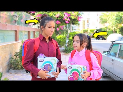 بنت صغيرة تهر ب من المدرسة شوف حصل اية 