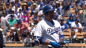 MIA@LAD: Adrian pulls a two-run double into right