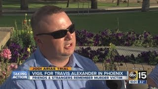 Supporters gather to remember Travis Alexander