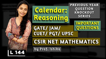 Calendar: Quantitative Aptitude: PYQ KnockOut Series | Maths for UGC/CSIR NET, GATE, JAM, UPSC, SSC