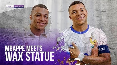 Mbappé Meets His Wax Twin: "Handsome!" | beIN SPORTS USA​
