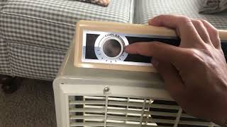 Sears Box Fan 453.812101, and a slight rant about on device thermostats.