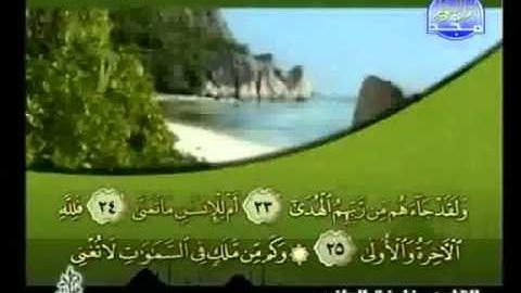 سورة النجم كاملة الشيخ القارئ خليفة الطنيجي