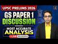 UPSC Prelims 2026 Detailed Analysis | GS Paper 1 | Answer Key | Drishti IAS English
