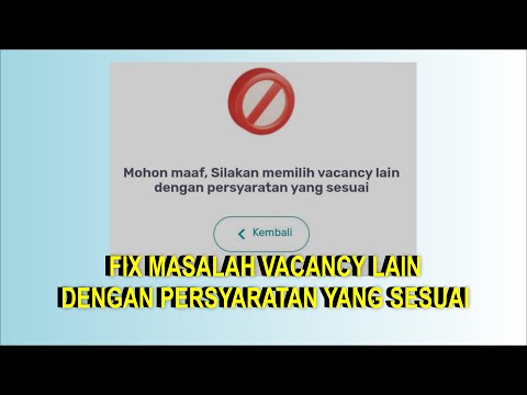 FIX MASALAH MEMILIH VACANCY LAIN DENGAN PERSYARATAN YANG SESUAI DI REKRUTMEN BERSAMA BUMN FHCI