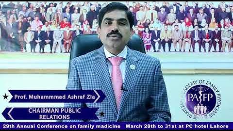 Views of Prof Dr Ashraf Zia on Familycon 2019