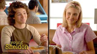 Georgie and Veronica Cozy up on a Non-Date | Young Sheldon