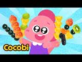 I Like Tanghulu🤩Rainbow Fruits Candy + Fun Songs for Kids | Cocobi