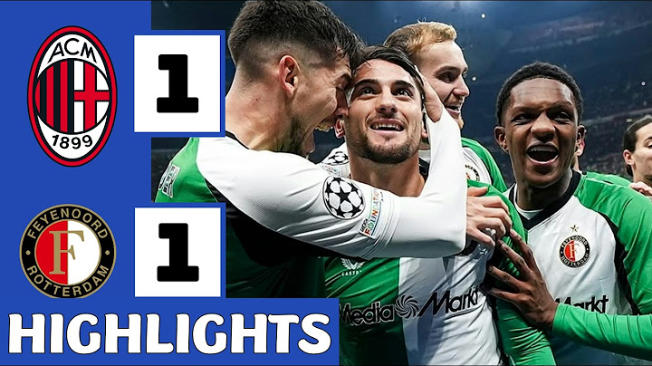 🔴AC Milan vs Feyenoord 1-1 (1-2)agg Highlights | Uefa Champions