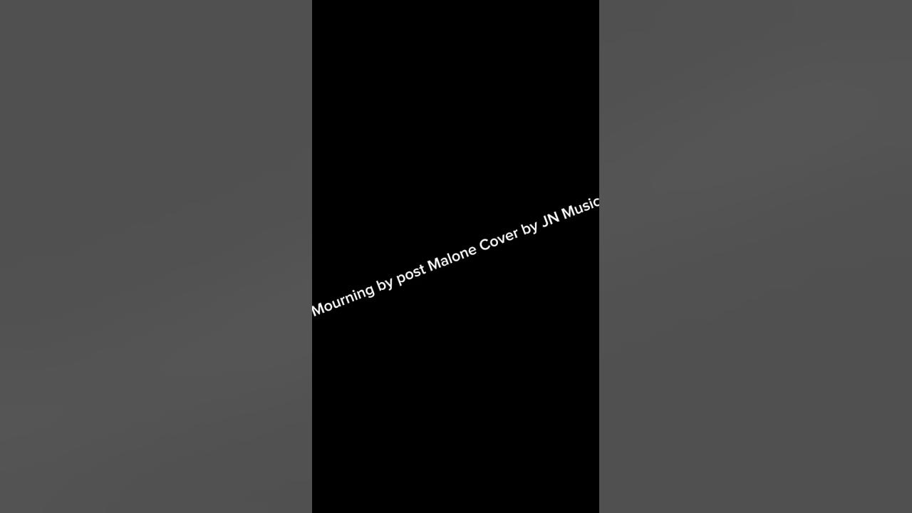 Mourning By Post Malone Cover by JN Music