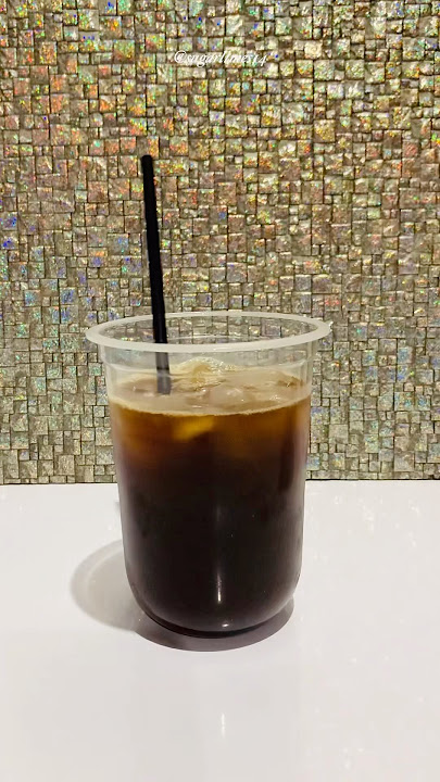 How to make iced americano with Nescafé ice roast #icedamericano #coffee #shorts