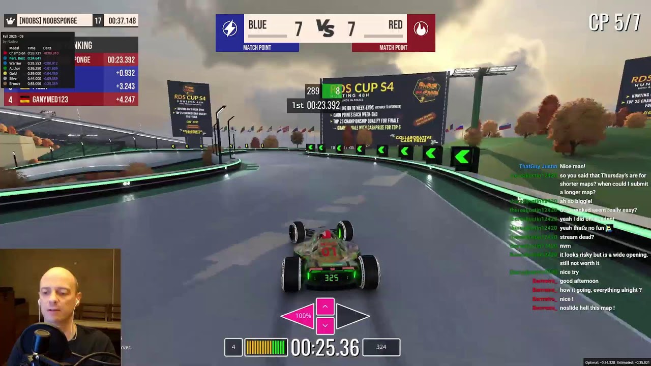 Trackmania Fall 2025 Author Medal attempts on tracks 25, Personal Best Hunt on track 10, Ranked