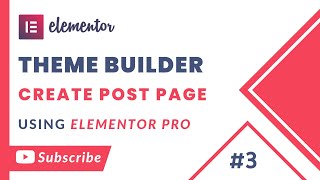Create Custom Single Post Template in Elementor Theme Builder | In Urdu