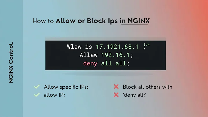 How to Allow or Block IPs in NGINX