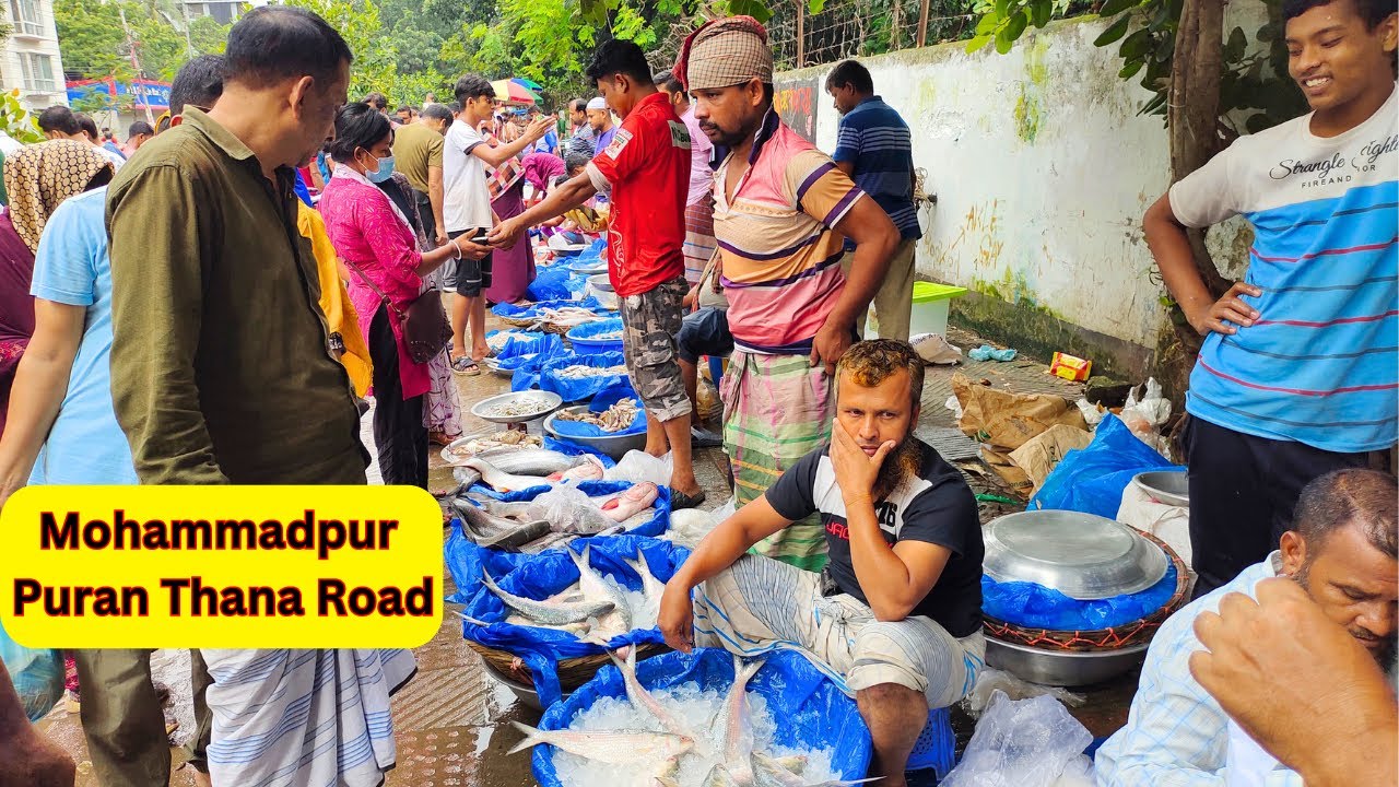 A Day at Mohammadpur Puran Thana Road Bazar: Street Market Adventure