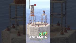 Denizin Ortasına Devasa Güvenli Ev Yaptım Ve Ele Geçirdim Krallik Kurdum Rust Türkçe