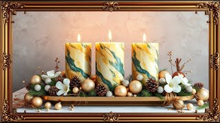 Magical Candle 4K Frame TV Art | Cozy Winter Frame TV Art Screensaver | Warm Holiday Vibes screenshot 3