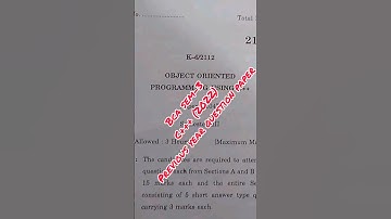 C++ PROGRAMMING || BCA 2022 QUESTIONPAPER || PUNJABI UNIVERSITY PATIALA