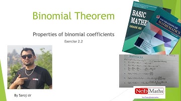 Binomial theorem (Exercise 2.2) #binomial_theorem #neb #maths #class12