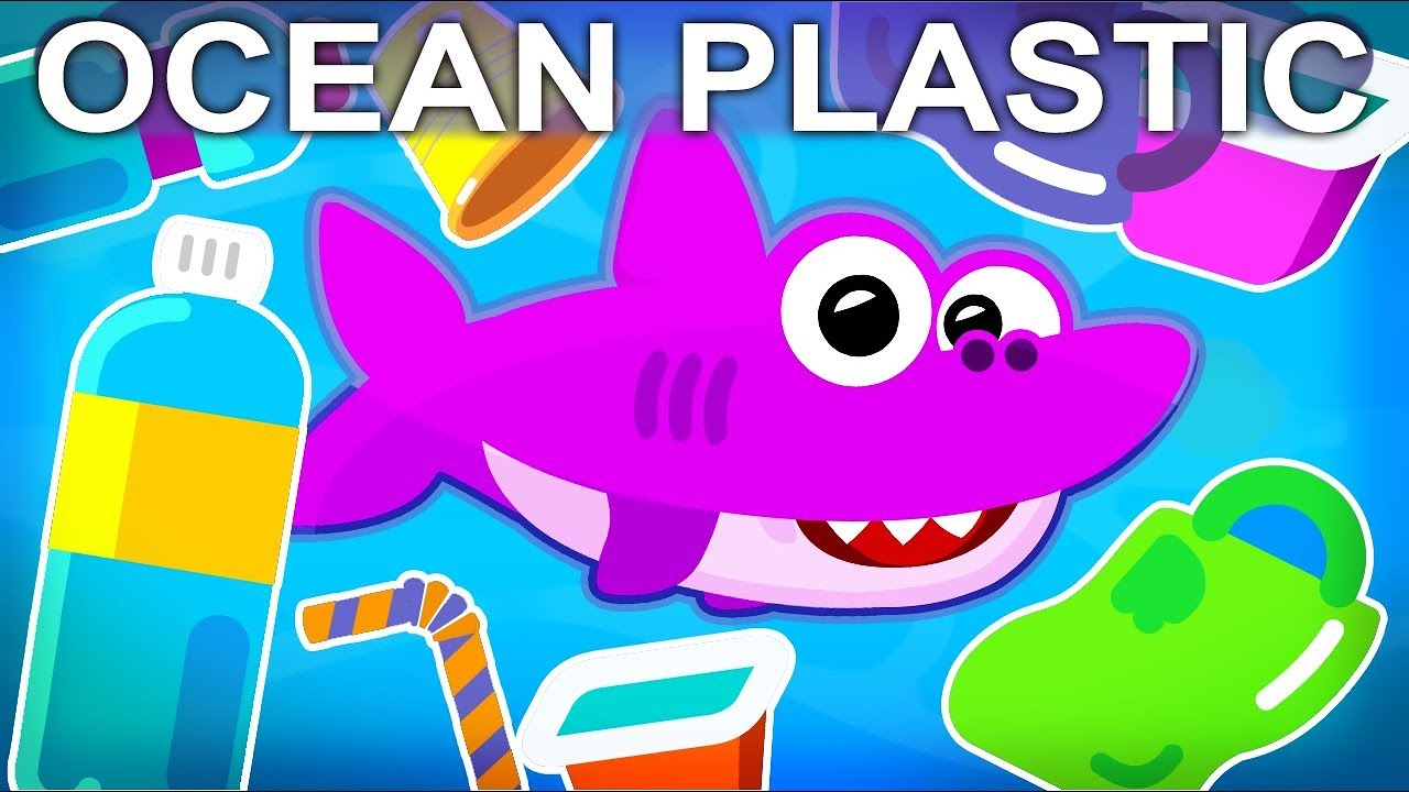 BABY SHARK & Ocean PLASTIC! HELP! (Baby Shark Song for Kids w/ Sea Plastic)