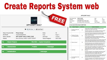 Make an report card with print  Website with No Coding | Step-by-Step Guide | AppScript Vault #free