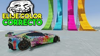 ELIJE EL COLOR CORRECTO! CARRERA TROLL! - GTA V ONLINE - GTA 5 ONLINE